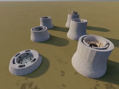 Medieval Castle 3D model 3