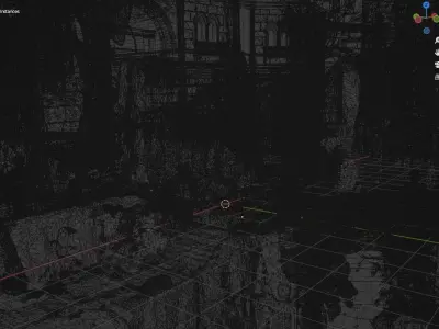 Medieval ancient city 3D model