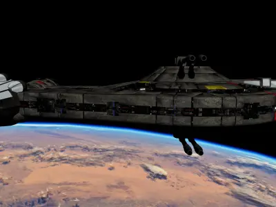 STAR WARS - YT2400 LIGHT FREIGHTER Low-poly 3D model
