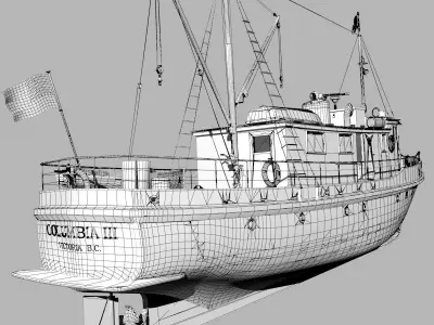 Columbia Mission Boat  3D model