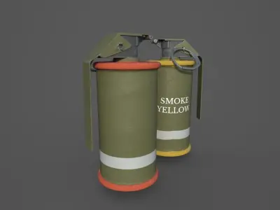 M18 SMOKE GRENADE Low-poly 3D model buy