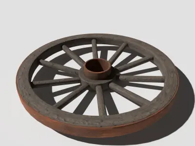 Cart Wheel 3D model