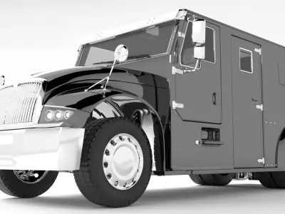 Armored Truck 4K Low-poly 3D model