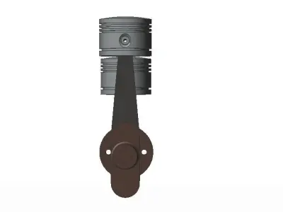 Linear dual pistons Free 3D model