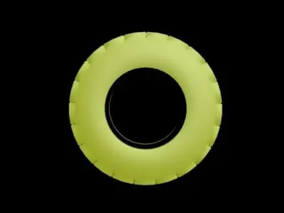 wheel tire 3D model