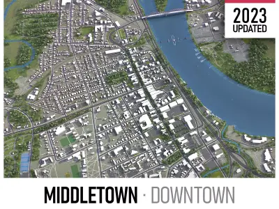 Middletown Low-poly 3D model