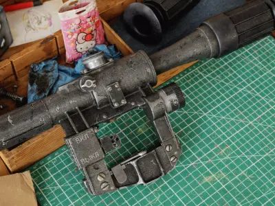 PSO-1 Scope Low-poly High Quality  Low-poly 3D model
