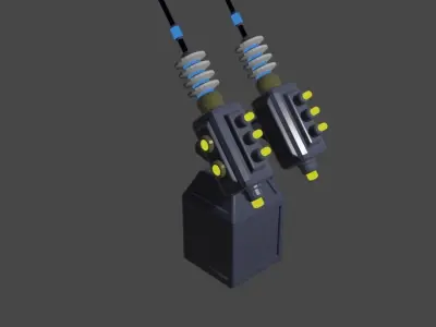 Laser Cannon Turret 3D model