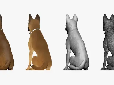 001207 shepherd 3D model