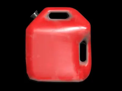 Plastic gas canister v3 Low-poly 3D model
