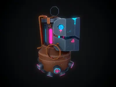 Jinx Granade Low-Poly 3D Model Free low-poly 3D model