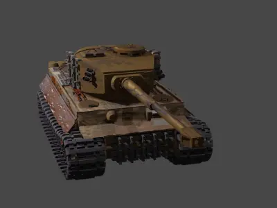  tiger 1 basic rendered 3d model  3D model