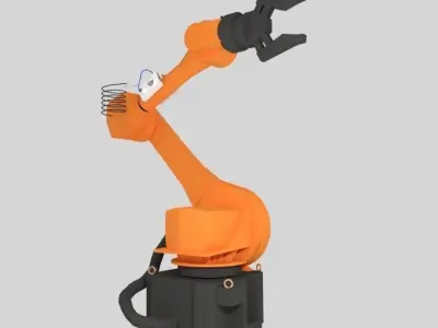 Industrial Robot Low-poly 3D model