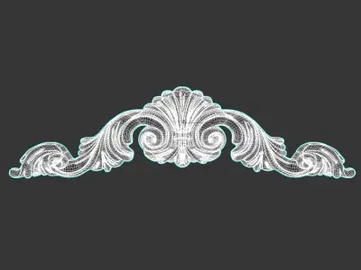 Decorative molding ornament 3D model