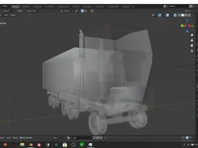 simple truck  Free 3D model