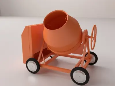 Concrete Mixer 3D model shop