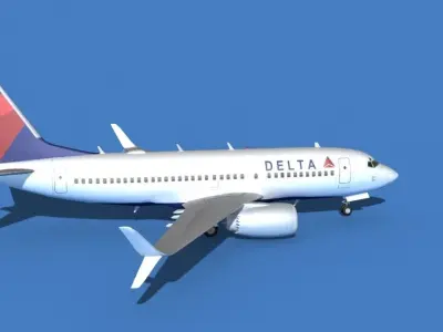 Boeing 737 MAX 7 Delta 3D model