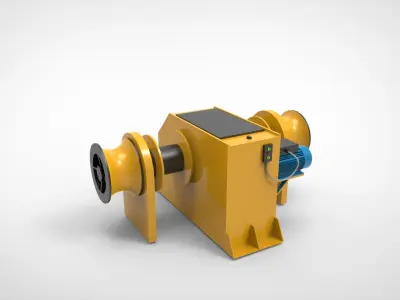 Winch Anchor 3D model