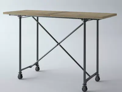 FLATIRON BAR Restoration Hardware 3D model