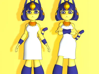 Animal Crossing Ankha Free 3D model