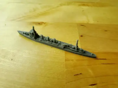 Japanese Nagara Class Cruiser Warship 3D print model
