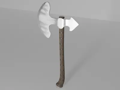 One-Handed Ax Low-poly 3D model