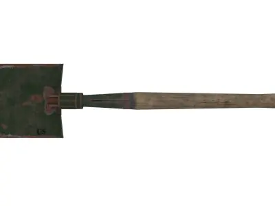 US M43 Entrenching Tool Low-poly 3D model