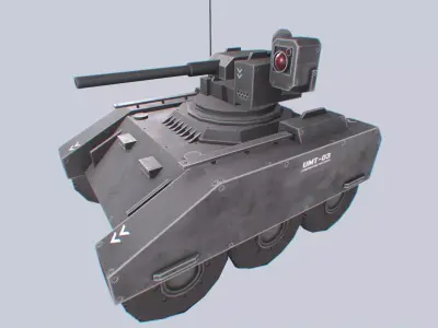 Unmanned Mini Tank Low-poly 3D model from CGTrader