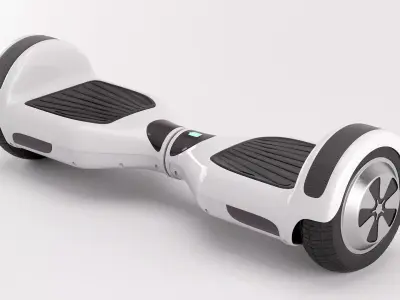 two wheel electric unicycle scooter 3D model