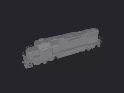 EMD GP38-2 Low-poly 3D model