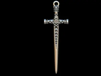 Sword Pendant 3D print model