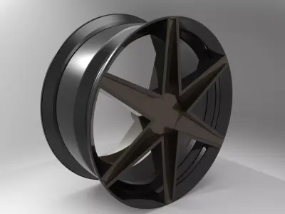 Car Rim 3D model V2