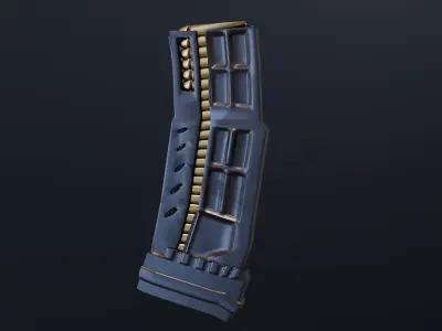 3D gun magazine model 3D model