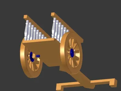 classic village vehicle 3D model