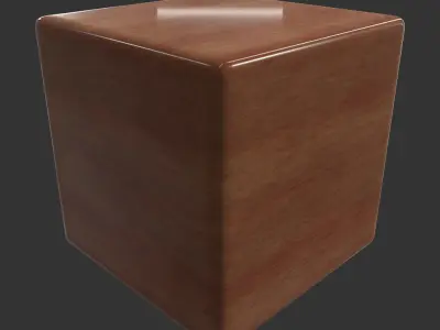 Wooden Toy Train Low-poly 3D model order