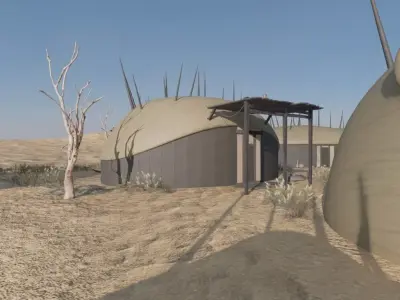 Desert Settlement 3D model purchase