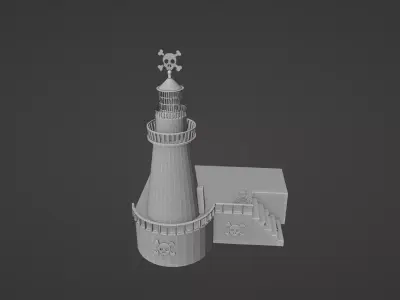 lighthause priates 3D model