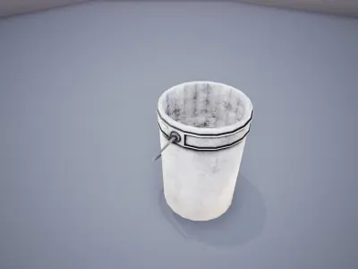 Industrial Bucket Low-poly 3D model