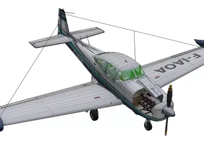 Ryan Navion Low-poly 3D model purchase