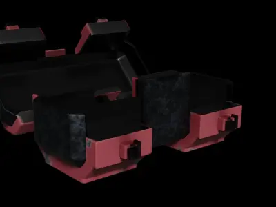 Sci fi Crate Low-poly 3D model purchase