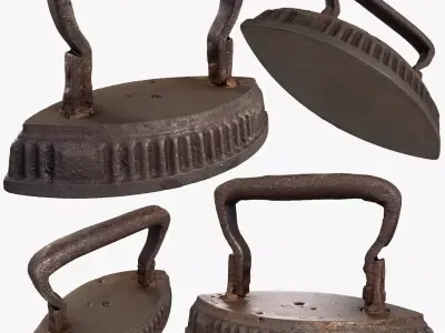 Old Iron Small  Low-poly 3D model