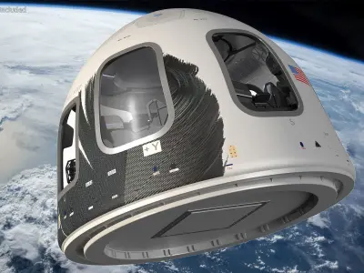 Blue Origin New Shepard Crew Capsule 3D model