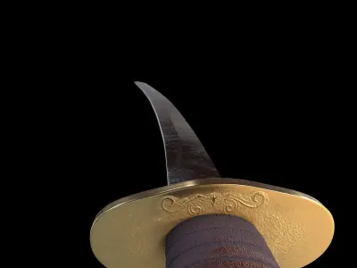 Katana Samurai Sword Free 3D model purchase