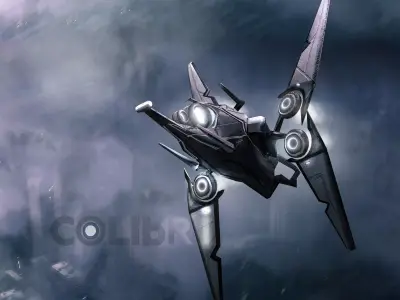 Colibri Drone spaceship Free low-poly 3D model