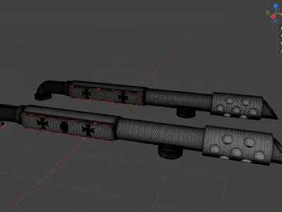 Exhaust Pipes Rhino  3D model