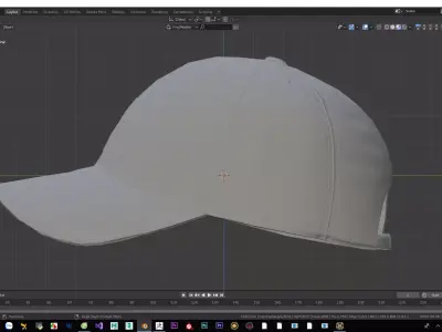 Hat Modeling for game Low-poly 3D model