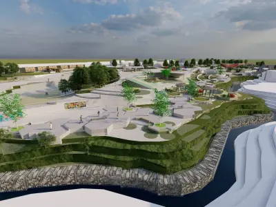 Master park-public park-Private Park Landscape 3D model purchase