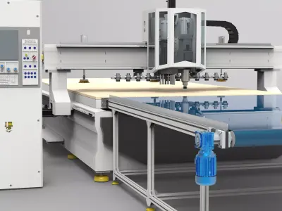 CNC Panel Processing Center 3D model