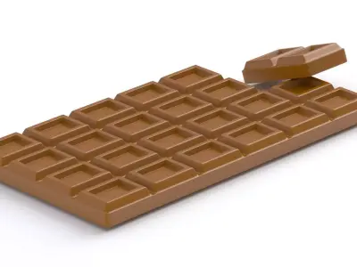 chocolate bar 3D model