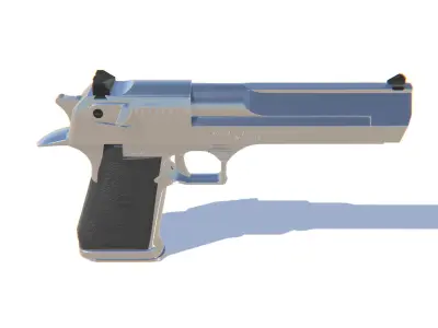 Desert Eagle Pistol Low-poly 3D model order